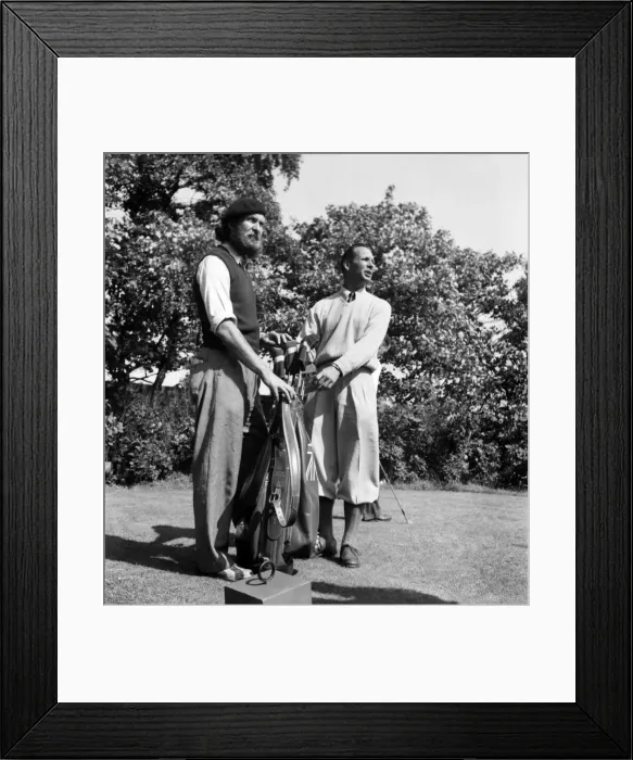 Framed Print : Open Golf Championship Lytham St. Annes. Mas Faulkner caddie of Tom Turner Framed Print : Open Golf Championship Lytham St. Annes. Mas Faulkner caddie of Tom Turner