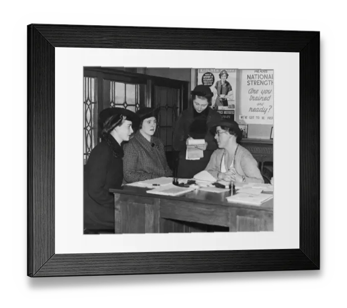Framed Print : Organisers at Newcastles Womens Voluntary Services Framed Print : Organisers at Newcastles Womens Voluntary Services