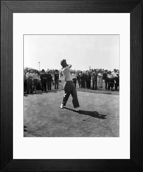 Framed Print : H. Weetman at the British Open Golf Championship July 1952 C3478-001