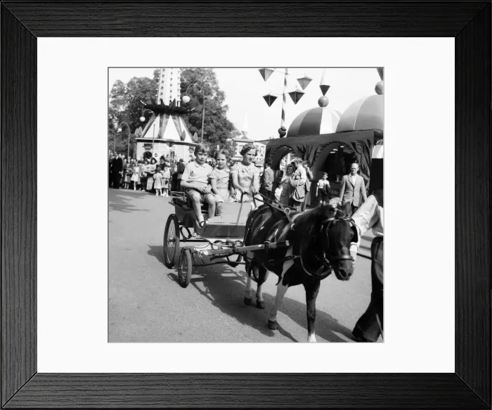 Framed Print : Danish Princesses Benedicte and Anne - Marie with Miss Mary North