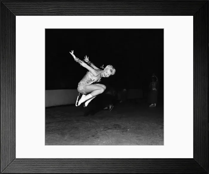 Framed Print : Ice Skating Star. Miss Gloria Nord as Marjanah'Kasim Baba Framed Print : Ice Skating Star. Miss Gloria Nord as Marjanah'Kasim Baba