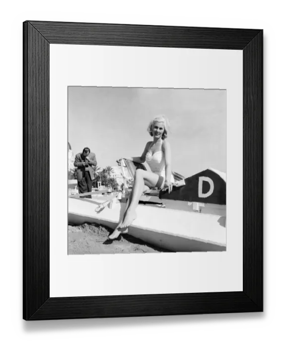 Framed Print : Cannes Film Festival 1953. Actress Roxanne Tunis. D3118-033 Framed Print : Cannes Film Festival 1953. Actress Roxanne Tunis. D3118-033