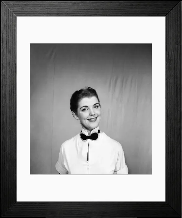 Framed Print : Flower Fashions and hair styles. June 1953 D3298-001 Framed Print : Flower Fashions and hair styles. June 1953 D3298-001