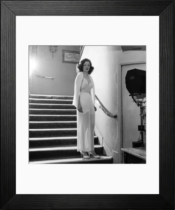 Framed Print : Clothing : Fashion : Nightwear. Model wearing Nylon nightee. June 1953 D3033 Framed Print : Clothing : Fashion : Nightwear. Model wearing Nylon nightee. June 1953 D3033