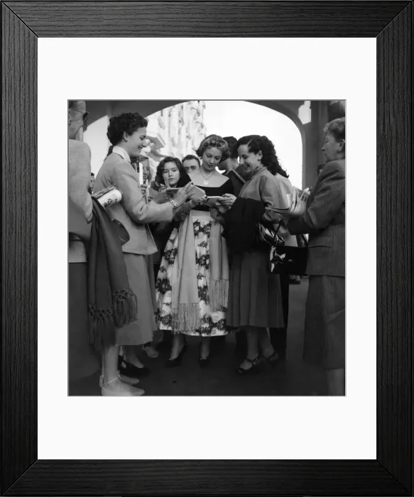 Framed Print : Cannes Film Festival 1953. Actress Dany Robin. D3118-057 Framed Print : Cannes Film Festival 1953. Actress Dany Robin. D3118-057