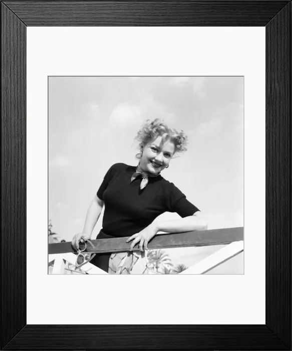Framed Print : Cannes Film Festival 1953. Actress Ann Baxter. D3118-052 Framed Print : Cannes Film Festival 1953. Actress Ann Baxter. D3118-052