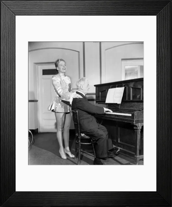 Framed Print : Haydn Wood and Paula Grey. December 1952 C6260 Framed Print : Haydn Wood and Paula Grey. December 1952 C6260