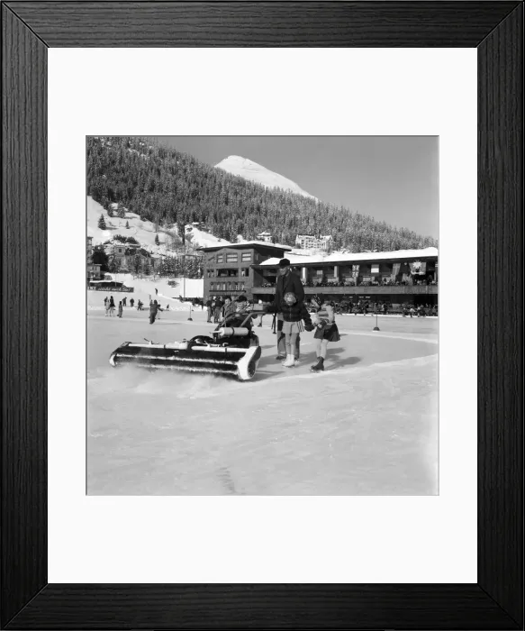 Framed Print : The 1953 competitions for men, ladies, pair skating, and ice dancing took place