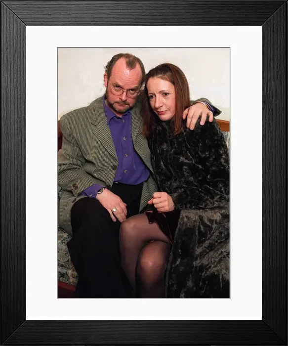 Framed Print : James Whale shamed radio star tries to make it up with his wife Melinda Whale after he Framed Print : James Whale shamed radio star tries to make it up with his wife Melinda Whale after he