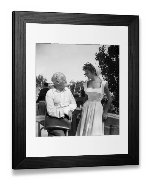 Framed Print : Italian actress Cosetta Greco in Venice. September 1952 C4467