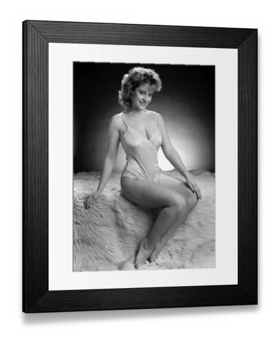 Framed Print : Clare Crawley Miss Sunday People Contest 1985