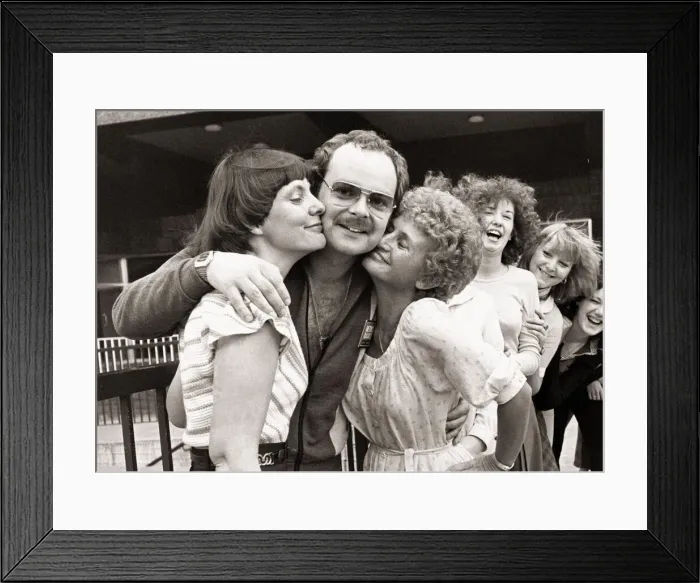 Framed Print : James Whale October 1978 James is a champion kisser of the world Framed Print : James Whale October 1978 James is a champion kisser of the world