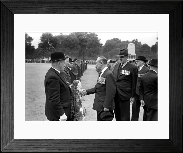 Framed Print : Brig. J. G. Smyth, V. C. inspects parade October 1952 C4750-008 Local Caption