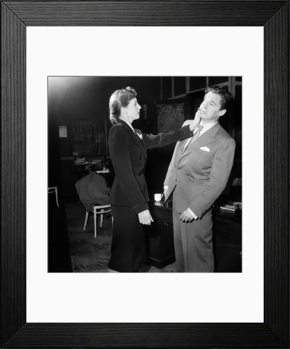 Framed Print : Meet Mr. Callaghaan'Harriette John and Derek De Marney. October 1952 C5152 Framed Print : Meet Mr. Callaghaan'Harriette John and Derek De Marney. October 1952 C5152