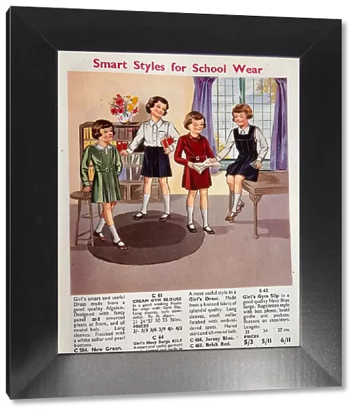 World War II Fashion 1939 childrens school clothes gym slip