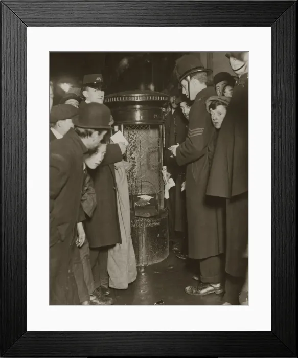 Framed Print : Vandalism by Suffragettes December 1912 Police Officer