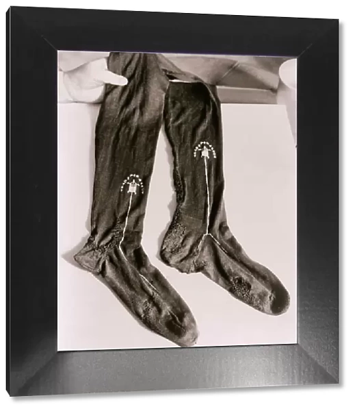 Suffragette Stockings on view in Museum March 1939 Suffragettes Socks Clothing