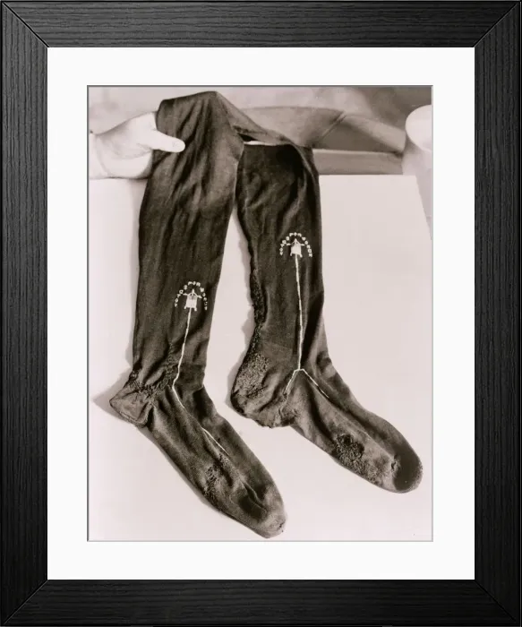Framed Print : Suffragette Stockings on view in Museum March 1939 Suffragettes Socks Clothing Framed Print : Suffragette Stockings on view in Museum March 1939 Suffragettes Socks Clothing
