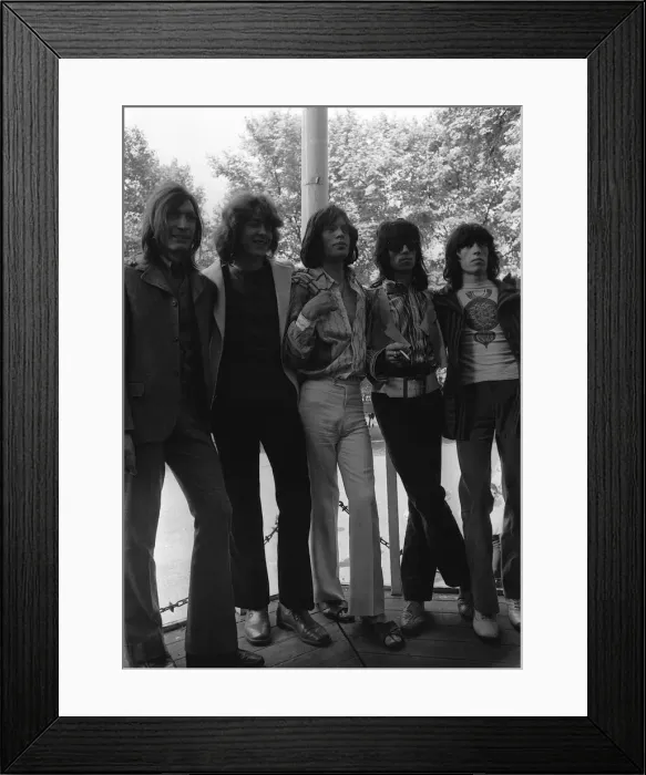 Framed Print : Rolling Stones : The photocall Introducing Mick Taylor (2nd Left