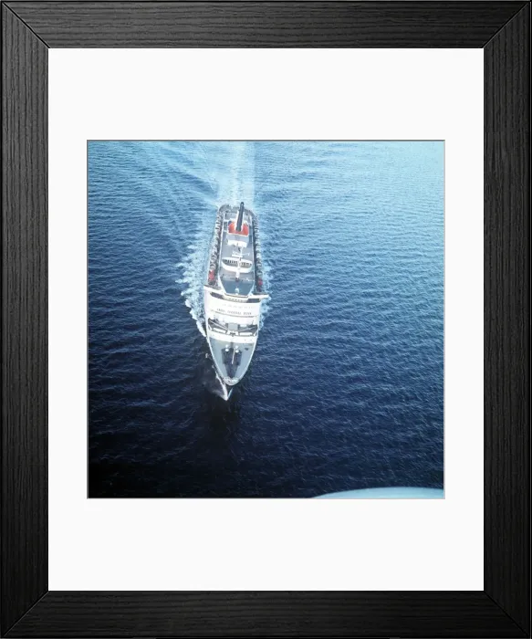 Framed Print : Ships - Shipping - Queen Elizabeth II - November 1968 The QE2 Liner Trials on Firth Framed Print : Ships - Shipping - Queen Elizabeth II - November 1968 The QE2 Liner Trials on Firth