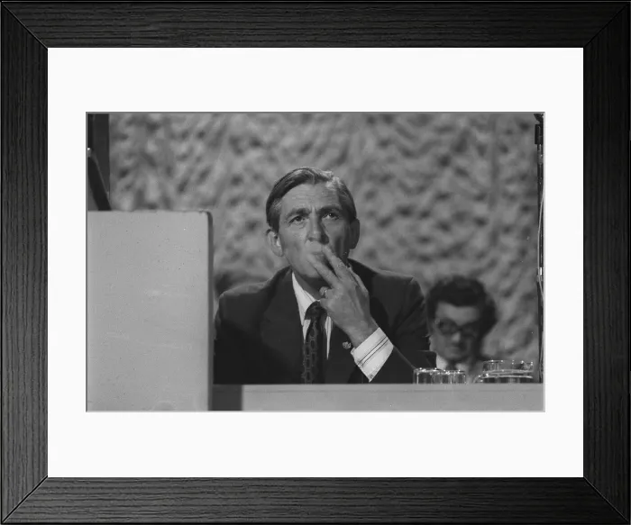 Framed Print : Len Murray General Secretary of the Trade Union at the Trades Union Congress September