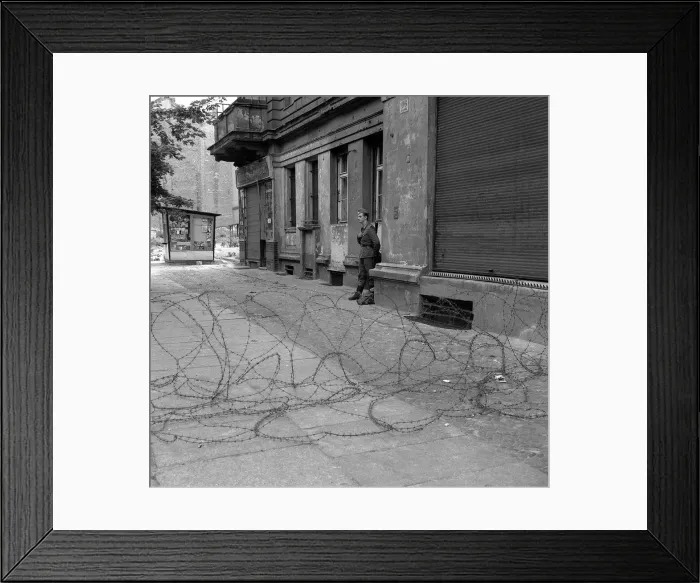 Framed Print : Germany Berlin Wall August 1961 The East West border is closed by the East Germans Framed Print : Germany Berlin Wall August 1961 The East West border is closed by the East Germans