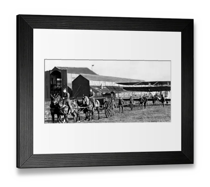 Framed Print : Colonel Samuel Cody walks alongside British Army areoplane number one Framed Print : Colonel Samuel Cody walks alongside British Army areoplane number one