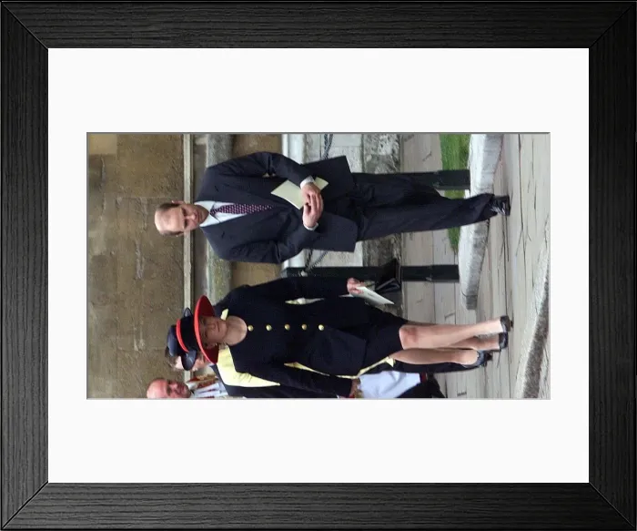 Framed Print : Sophie Rhys Jones with Prince Edward April 1999 after attending a Easter Sunday Framed Print : Sophie Rhys Jones with Prince Edward April 1999 after attending a Easter Sunday