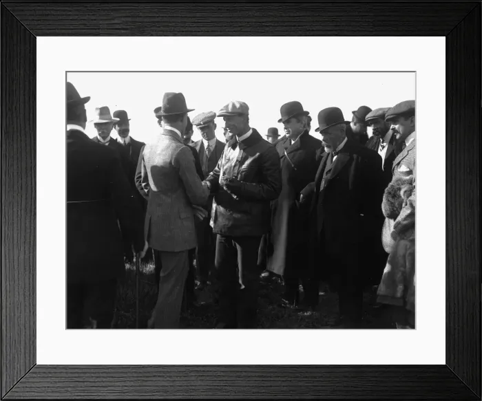 Framed Print : Wilbur Wright at Pau in France The Wright Brothers staged a series of Framed Print : Wilbur Wright at Pau in France The Wright Brothers staged a series of