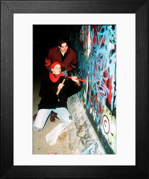 Framed Print : Beginning of the official demolition of the Berlin Wall Framed Print : Beginning of the official demolition of the Berlin Wall