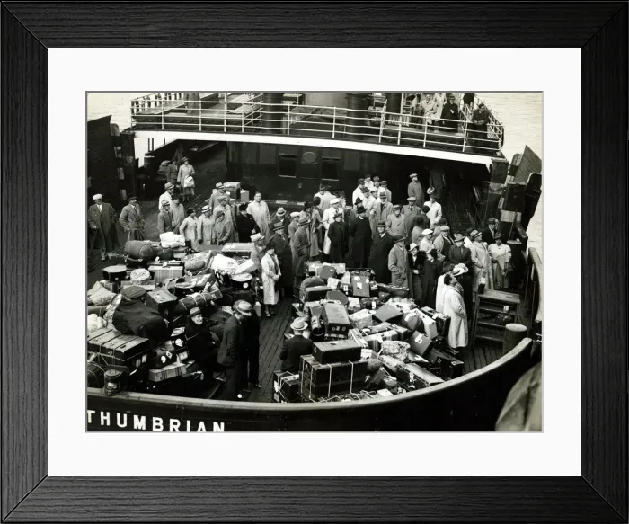 Framed Print : Jewish refugees on board the Polish liner Pilsudster at Newcastle Quay Jew jews Framed Print : Jewish refugees on board the Polish liner Pilsudster at Newcastle Quay Jew jews