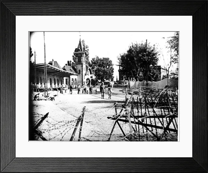 Framed Print : WW2 - October 1939 Cathedral of Strasbourg protected against bombardment Framed Print : WW2 - October 1939 Cathedral of Strasbourg protected against bombardment