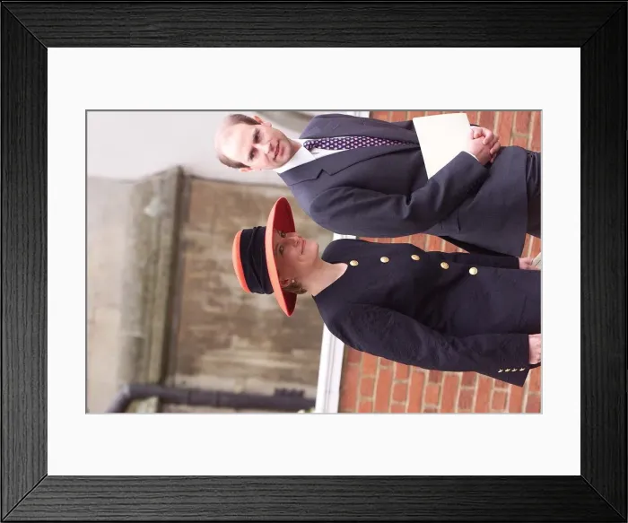 Framed Print : Sophie Rhys Jones at Windsor Castle April 1999 with Prince Edward after attending a Framed Print : Sophie Rhys Jones at Windsor Castle April 1999 with Prince Edward after attending a
