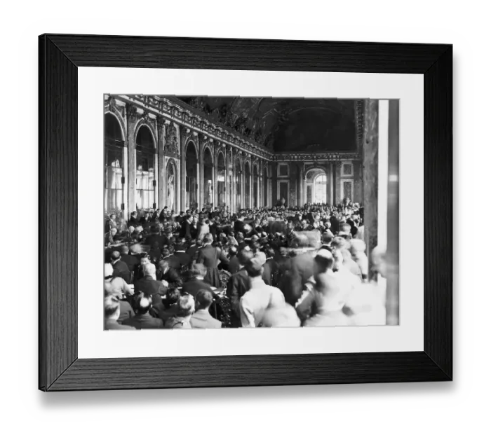 Framed Print : INT If The Peace Treaty Versailles 1919 Framed Print : INT If The Peace Treaty Versailles 1919