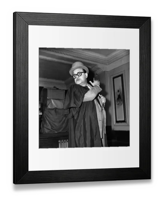 Framed Print : Portrait of comedian Leon Cortez. February 1947 O6631 Framed Print : Portrait of comedian Leon Cortez. February 1947 O6631