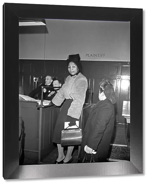 African Princess Alexandria Dinizulu, Rent Tribunal. February 1947 O6734-001