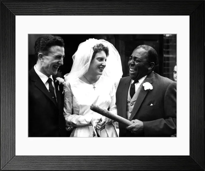 Framed Print : Sir Learie Constantine at the wedding of Gloria Turner to Brian Holden Framed Print : Sir Learie Constantine at the wedding of Gloria Turner to Brian Holden