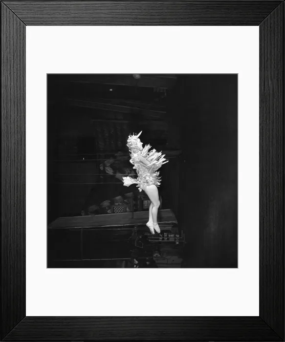Framed Print : Pat Morris, Prima ballerina in flying ballet in Snow White Framed Print : Pat Morris, Prima ballerina in flying ballet in Snow White