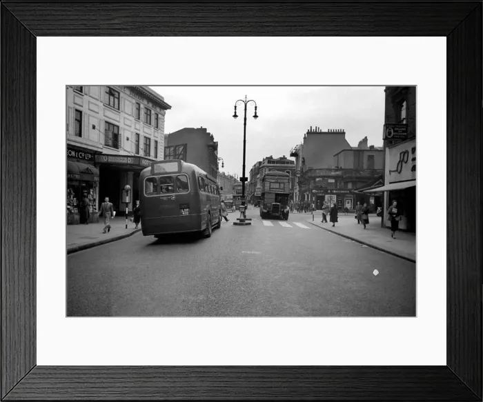 Framed Print : Street Scenes in and around Notting Hill Gate London. March 1953 D1599-001 Framed Print : Street Scenes in and around Notting Hill Gate London. March 1953 D1599-001