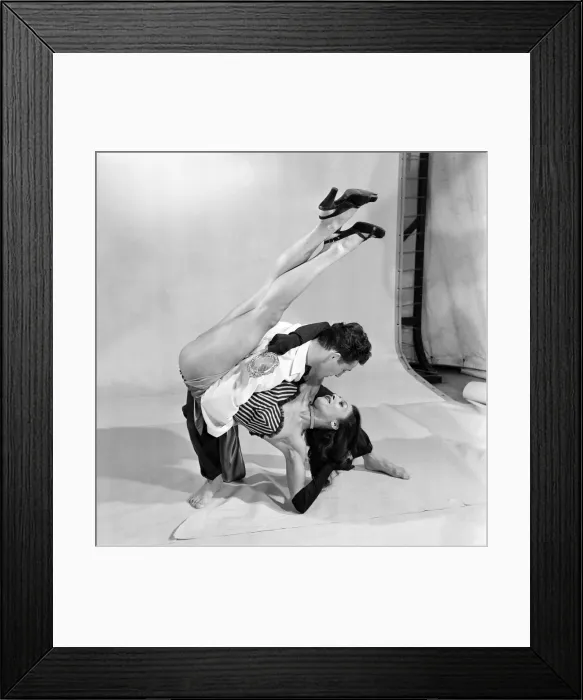 Framed Print : David Dulak and partner seen here dancing at the eve night club. March 1953 D1252-002
