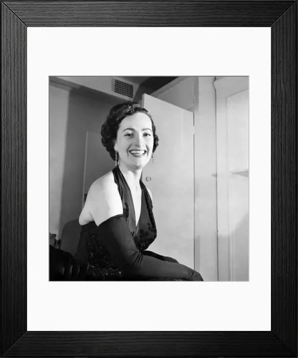 Framed Print : Ann Nicholas singer. March 1953 D1322 Framed Print : Ann Nicholas singer. March 1953 D1322