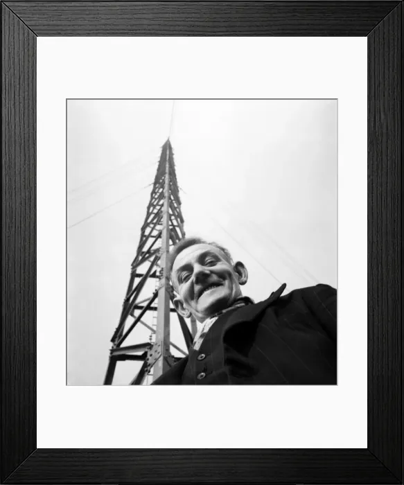 Framed Print : The Man who climbed to the top of television mast. Mr Frank Orr. D1188 Framed Print : The Man who climbed to the top of television mast. Mr Frank Orr. D1188