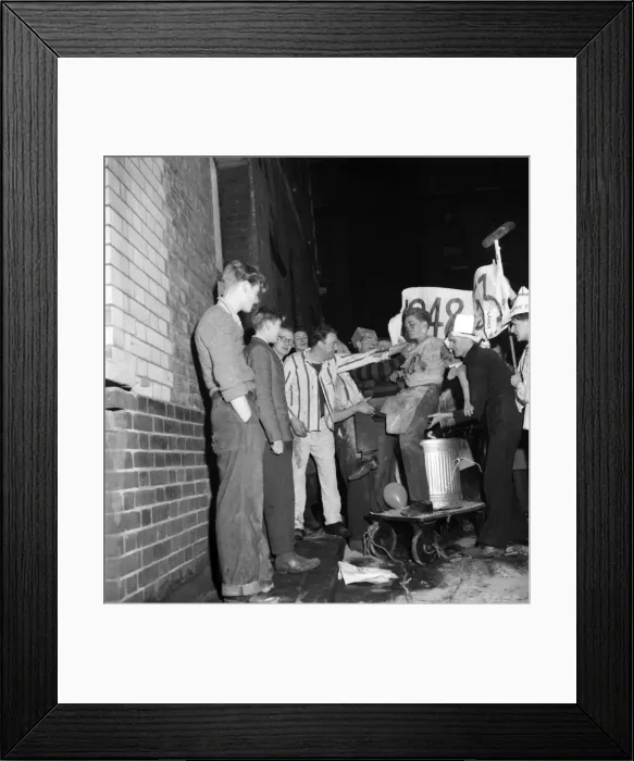 Framed Print : Ray Emerson - Apprentice Initiation Ceremony. January 1953 D133-002 Framed Print : Ray Emerson - Apprentice Initiation Ceremony. January 1953 D133-002