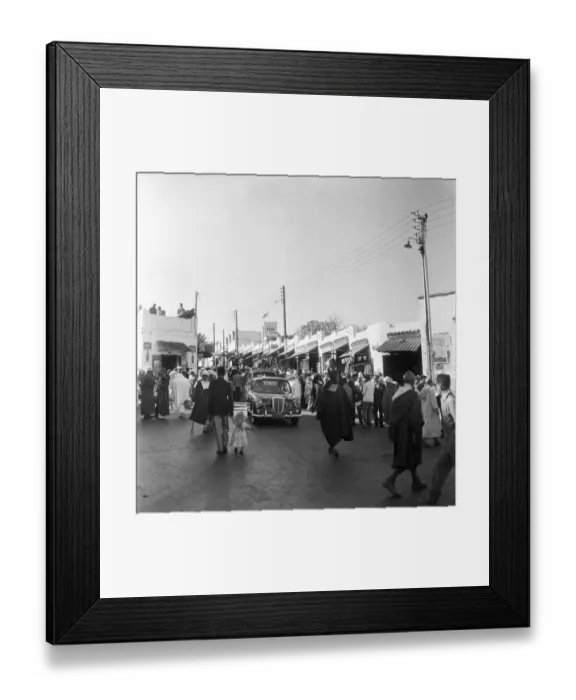 Framed Print : General street scenes in and around Tangier and its markets