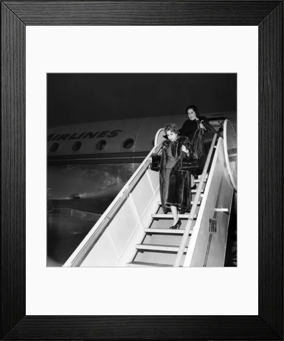 Framed Print : Ex-Queen Nariman and her mother Madame sodek. March 1953 D1353 Framed Print : Ex-Queen Nariman and her mother Madame sodek. March 1953 D1353