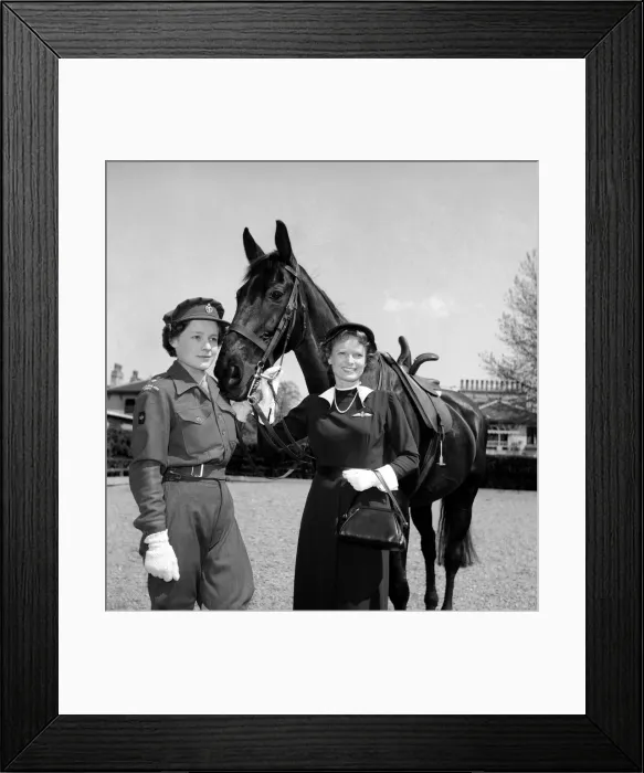 Framed Print : Anne Swordes seen here with actress Anna Neagle. May 1953 D2333 Framed Print : Anne Swordes seen here with actress Anna Neagle. May 1953 D2333