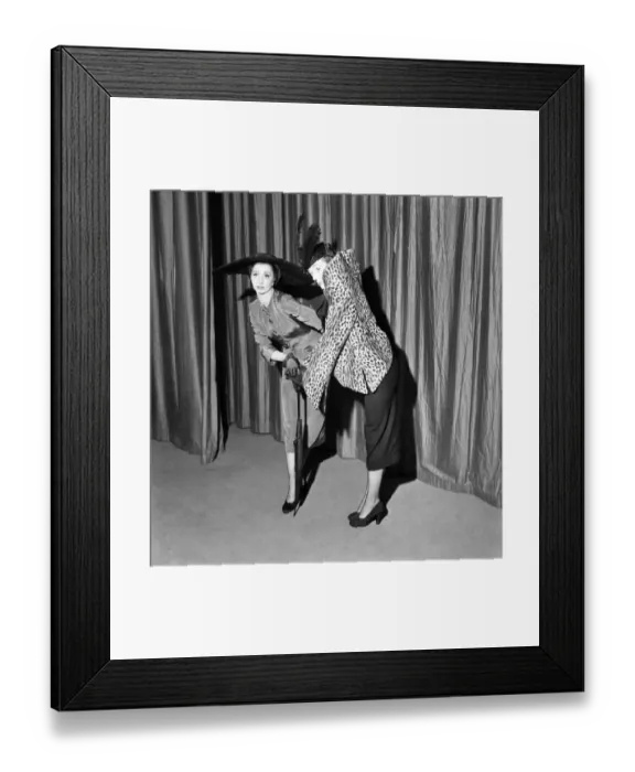 Framed Print : Moyra Fraser and Betty Marsden seen in the Air on a Shoestring'play Framed Print : Moyra Fraser and Betty Marsden seen in the Air on a Shoestring'play