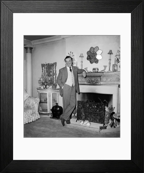 Framed Print : Fashion designer Norman Hartnell. January 1953 D22 Framed Print : Fashion designer Norman Hartnell. January 1953 D22