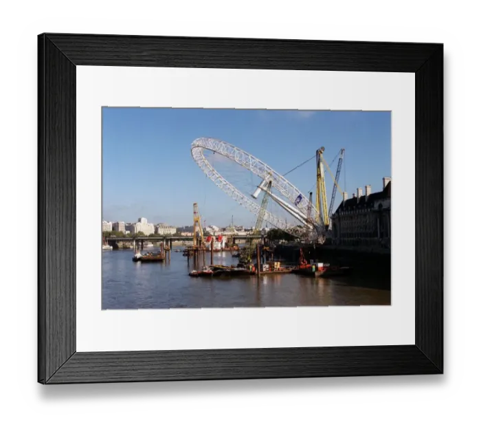 Framed Print : The British Airways London Eye Oct 1999 A giant ferris wheel dominates Framed Print : The British Airways London Eye Oct 1999 A giant ferris wheel dominates