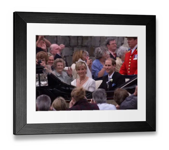 Framed Print : Prince Edward Royal Wedding 1999 Wedding of Sophie Rhys-Jones to Prince Edward